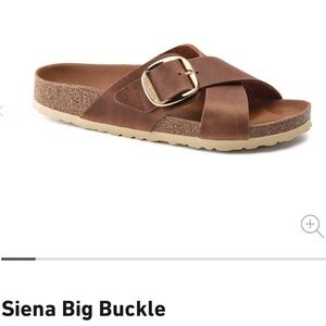 NWT Birkenstock Sienna Big Buckle Slides